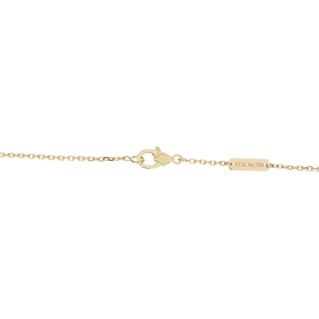 Van Cleef & Arpels(ヴァンクリーフアンドアーペル) ヴィンテージアルハンブラ ブルーグレーポーセリン ネックレス イエローゴールド 2026年ホリデー Au750YG VCARPRTH00