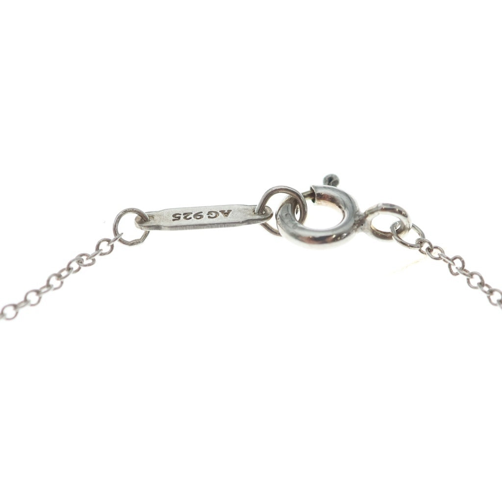 TIFFANY & Co.(ティファニー) リターントゥティファニー ミニダブルハートタグ ネックレス ペンダント チェーン シルバー×ピンク SV925 レディース