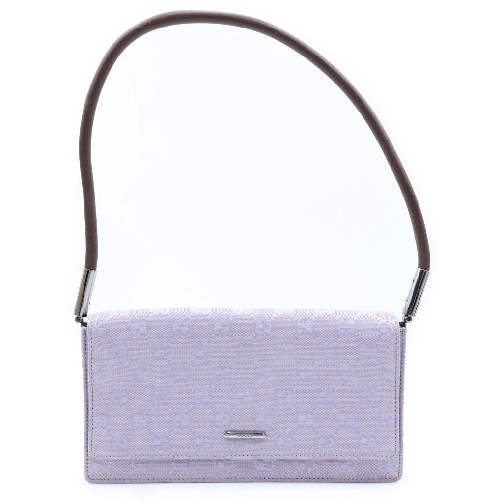 GUCCI(グッチ) ハンドバッグ ショルダーバッグ GGキャンバス パープル レディース