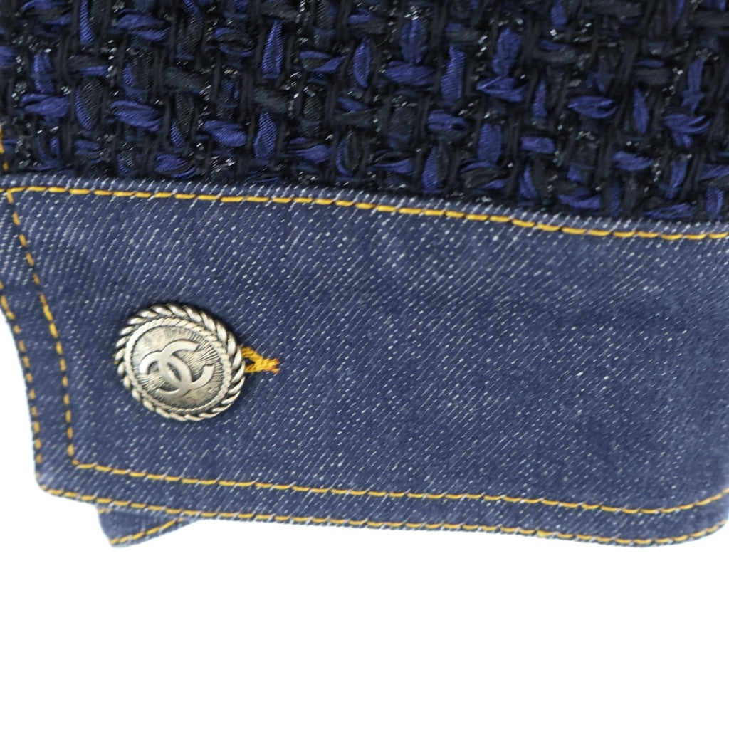 CHANEL(シャネル) デニムココボタンツイードジャケット ネイビー P58316V42538 レディース