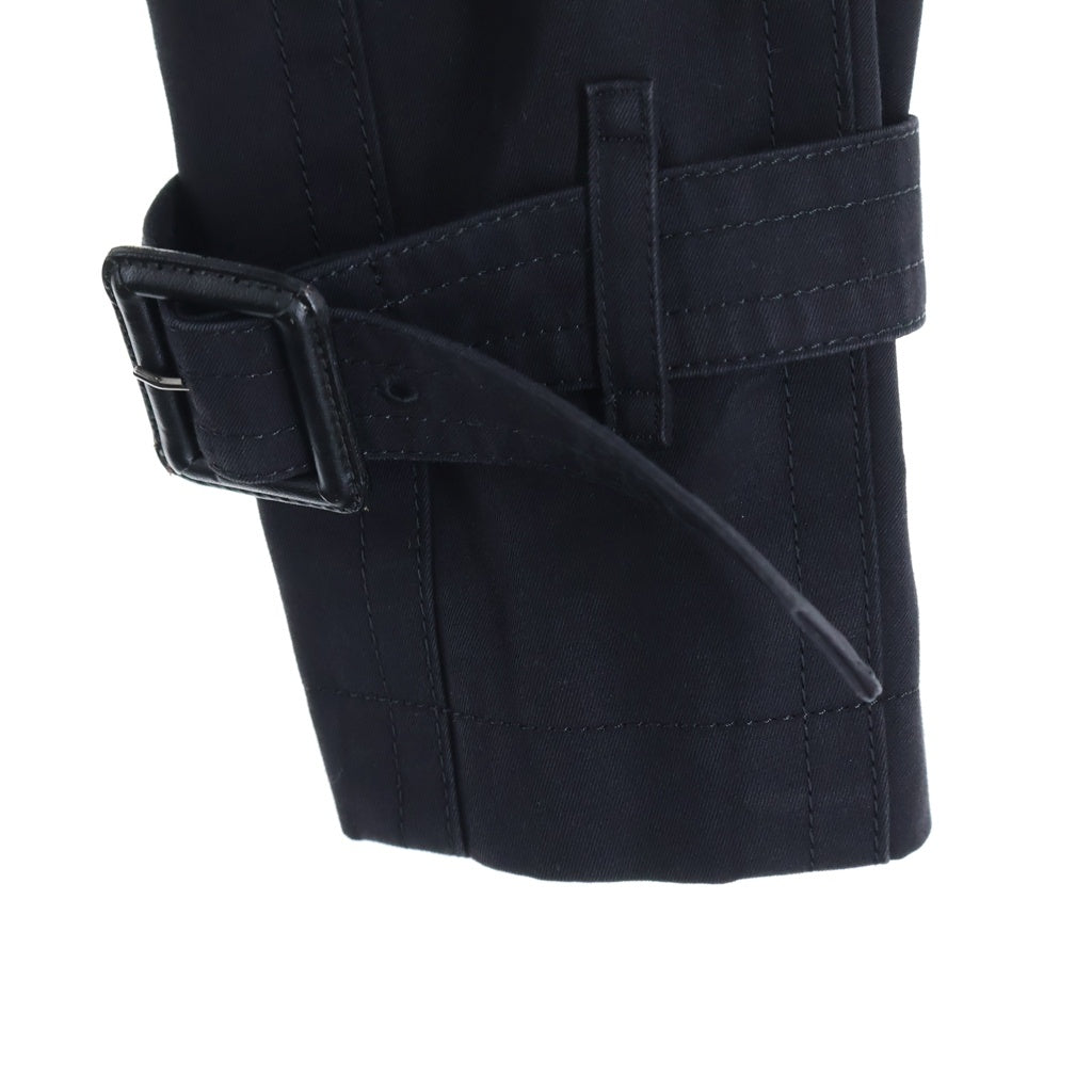 BLACK LABEL CRESTBRIDGE(ブラックレーベルクレストブリッジ) 裏地ノヴァチェック ライナー付き トレンチコート コットン ブラック D1A45-811-09