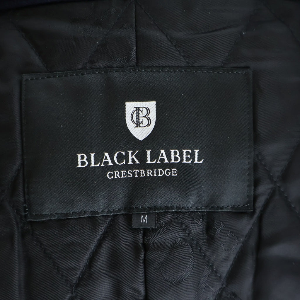 BLACK LABEL CRESTBRIDGE(ブラックレーベルクレストブリッジ) ファーフード付き ダッフルコート ウール ネイビー 51B13-207-29