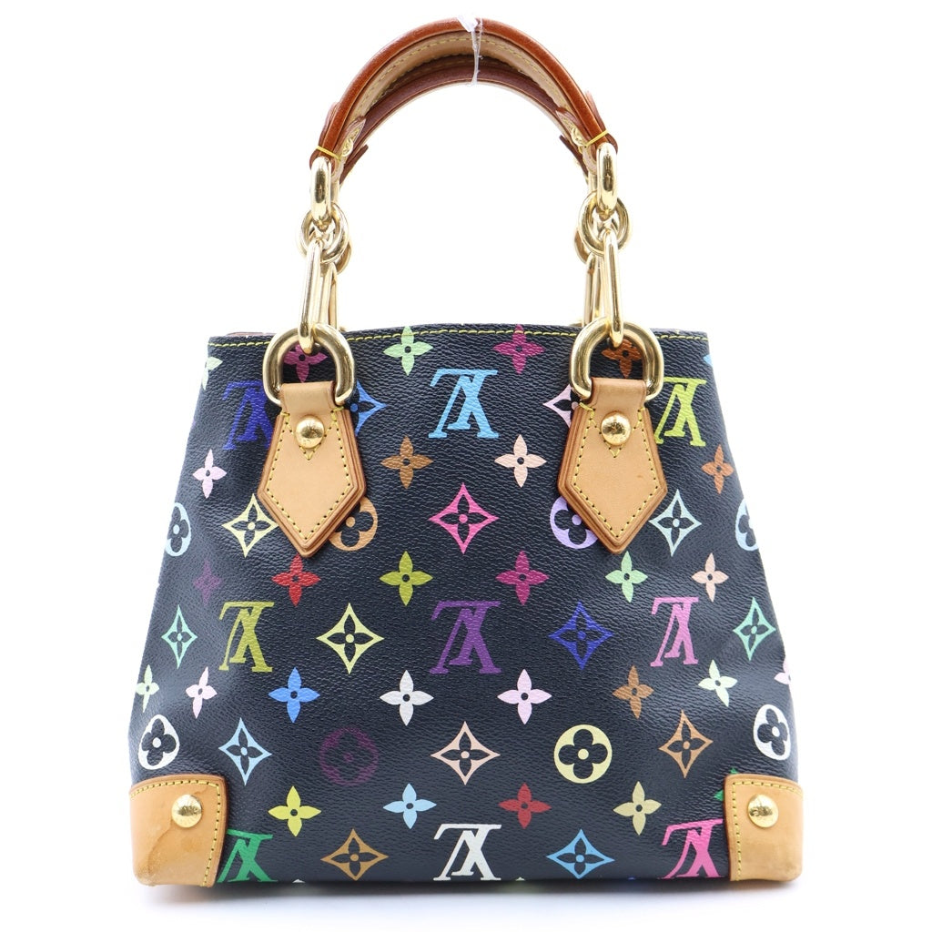 LOUIS VUITTON(ルイヴィトン) モノグラムマルチカラー オードラ ハンドバッグ ブラック×ブラウン ノワール レザー×PVC M40048 ゴールド金具 レディース