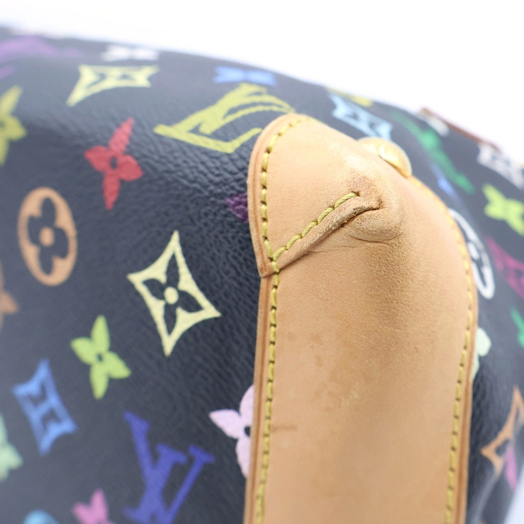 LOUIS VUITTON(ルイヴィトン) モノグラムマルチカラー オードラ ハンドバッグ ブラック×ブラウン ノワール レザー×PVC M40048 ゴールド金具 レディース