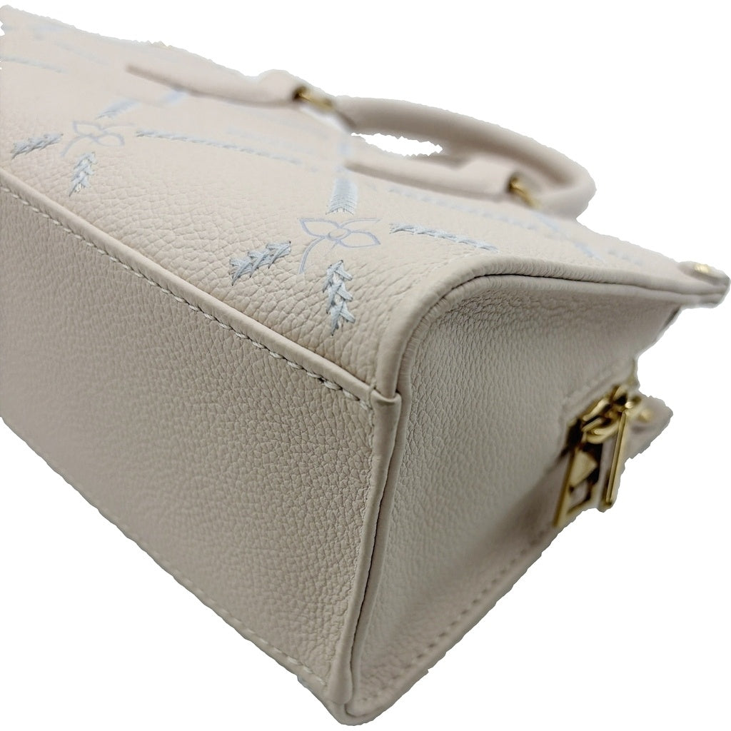 LOUIS VUITTON(ルイヴィトン) モノグラム アンプラント オンザゴーEW 2WAYハンドバッグ ショルダーバッグ ベージュ レザー M29487 ゴールド金具 レディース