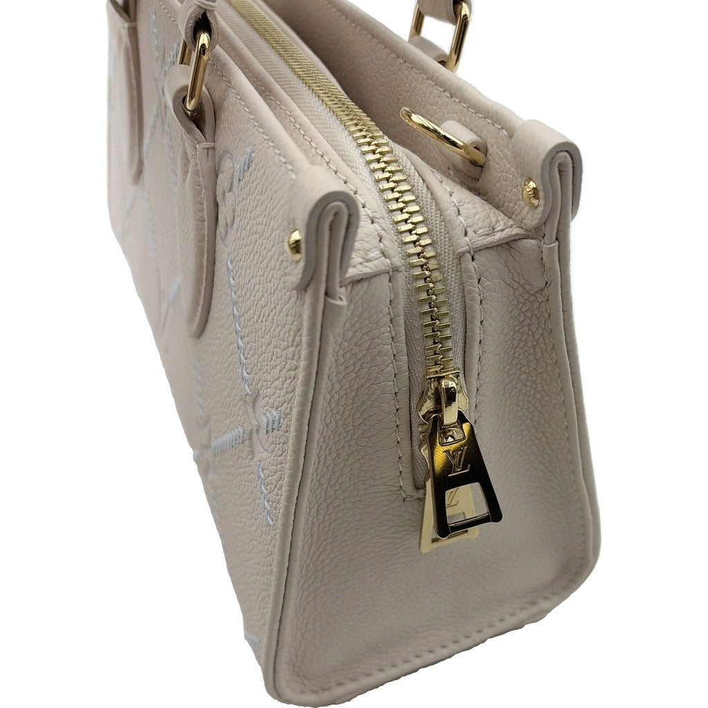 LOUIS VUITTON(ルイヴィトン) モノグラム アンプラント オンザゴーEW 2WAYハンドバッグ ショルダーバッグ ベージュ レザー M29487 ゴールド金具 レディース