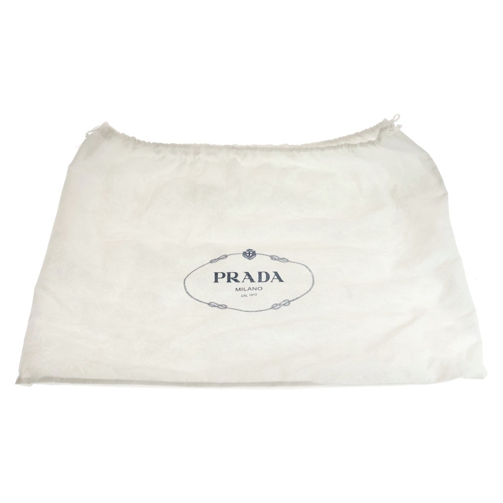 PRADA(プラダ) インプントゥ キルティング チェーンショルダーバッグ ナイロン×サフィアーノレザー ブラック 1BB903
