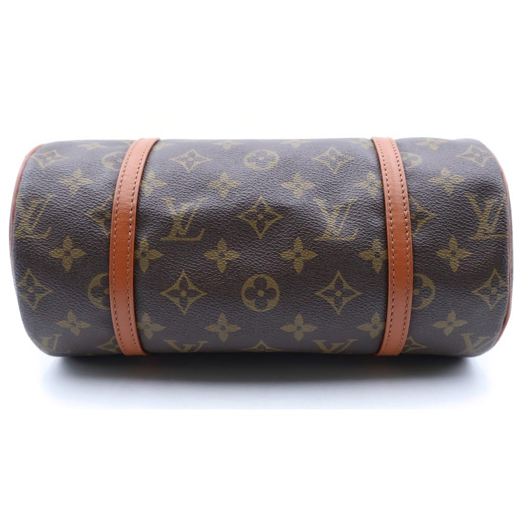 LOUIS VUITTON(ルイヴィトン) モノグラム パピヨン26 ハンドバッグ ボストンバッグ ブラウン レザー×PVC M51386 ゴールド金具