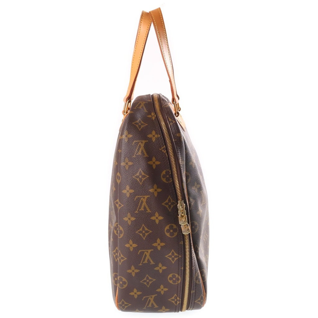 LOUIS VUITTON(ルイヴィトン) モノグラム エクスキュルシオン ハンドバッグ ブラウン レザー×PVC M41450 ゴールド金具