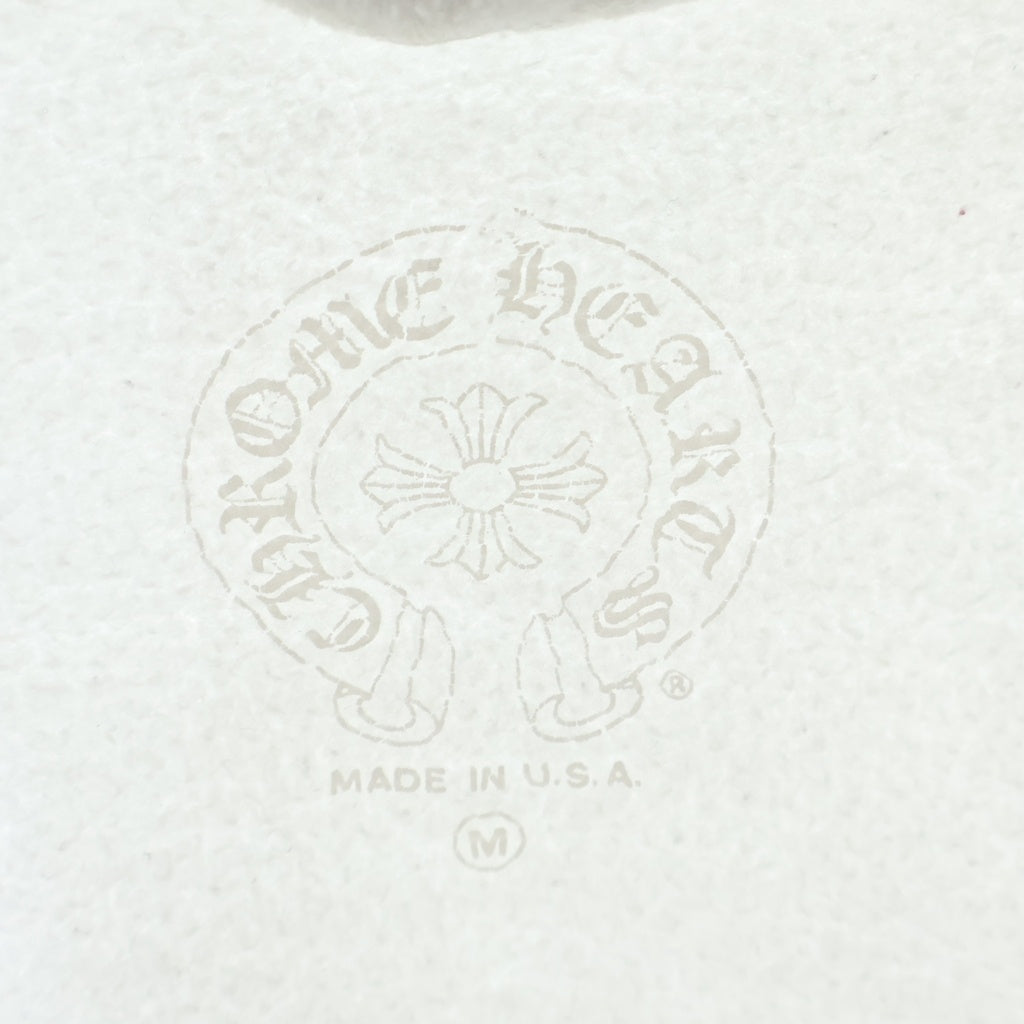 CHROME HEARTS(クロムハーツ) Vertical Arm Logo Zip Up Hoodie バーティカルアームロゴ ジップアップフーディー パーカー ホワイト レディース