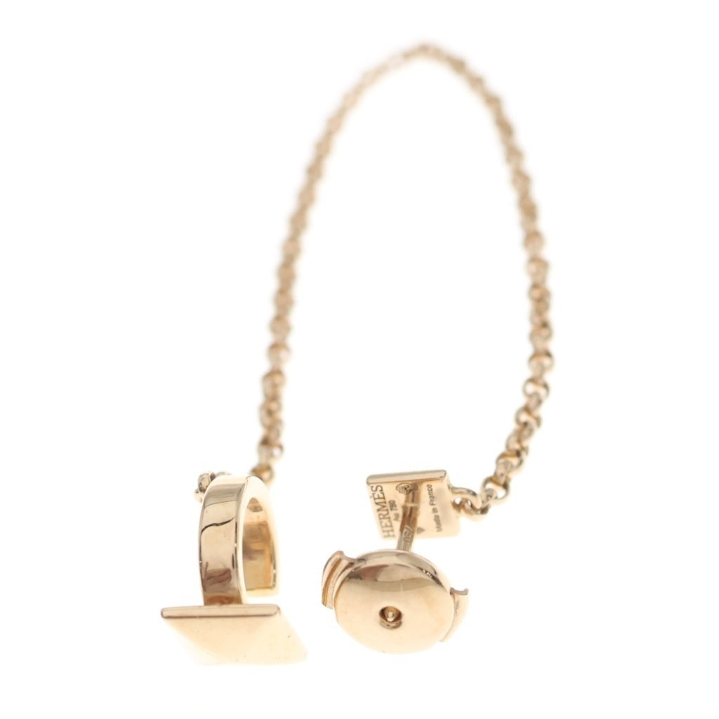 HERMES(エルメス) クルー ドゥ H ピアス 片耳 イヤーカフ K18ピンクゴールド 4.7g