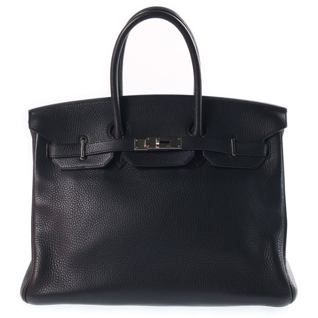 HERMES(エルメス) バーキン 35 ハンドバッグ トゴ □J シルバー金具 ノワール ブラック