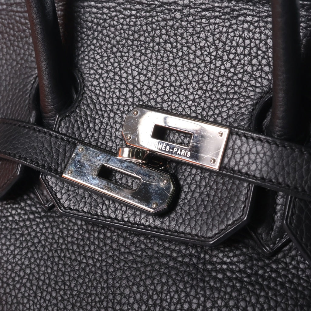 HERMES(エルメス) バーキン 35 ハンドバッグ トゴ □J シルバー金具 ノワール ブラック