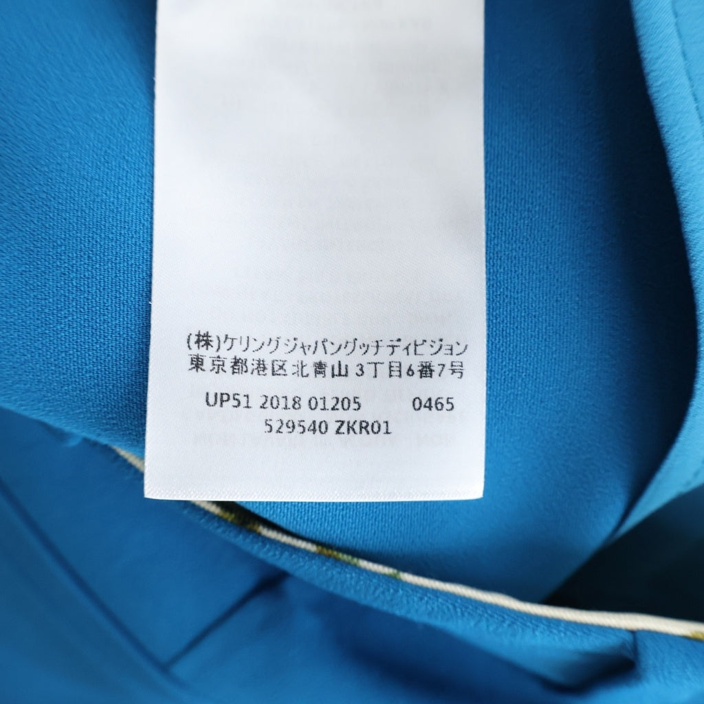 GUCCI(グッチ) クロップド パンツ レーヨン ブルー 529540