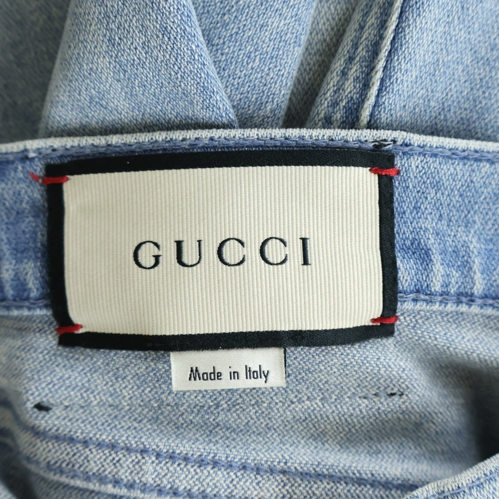 GUCCI(グッチ) ウォッシュド フレアデニム パンツ ブルー 624217 レディース