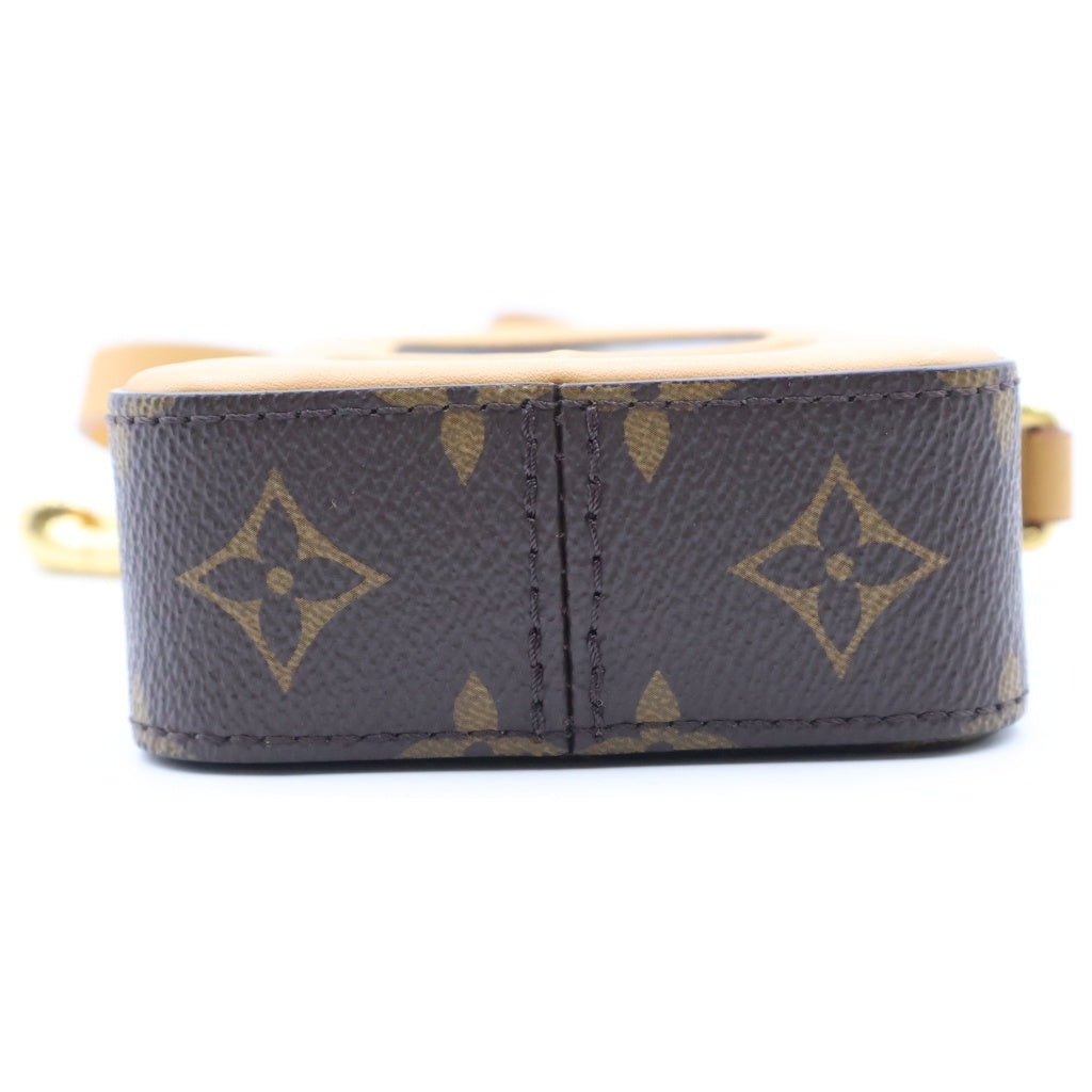 LOUIS VUITTON(ルイヴィトン) モノグラム ミュージックプレイヤー・ウェアラブルウォレット ショルダーバッグ ブラウン レザー M14063 ゴールド金具 レディース