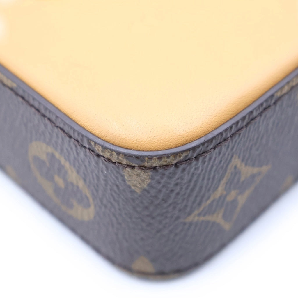 LOUIS VUITTON(ルイヴィトン) モノグラム ミュージックプレイヤー・ウェアラブルウォレット ショルダーバッグ ブラウン レザー M14063 ゴールド金具 レディース