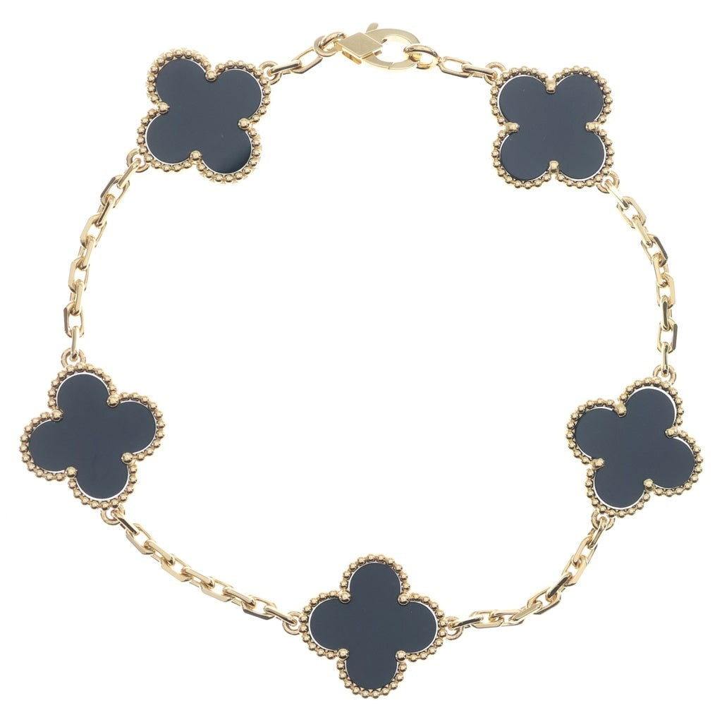 Van Cleef & Arpels(ヴァンクリーフアンドアーペル) ヴィンテージ アルハンブラ 5モチーフ オニキス K18イエローゴールド VCARA41300
