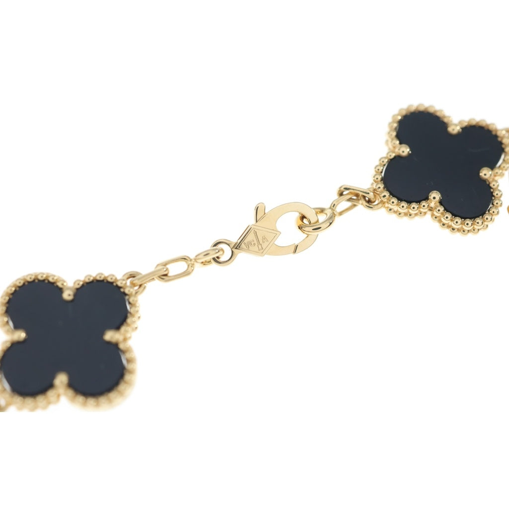 Van Cleef & Arpels(ヴァンクリーフアンドアーペル) ヴィンテージ アルハンブラ 5モチーフ オニキス K18イエローゴールド VCARA41300