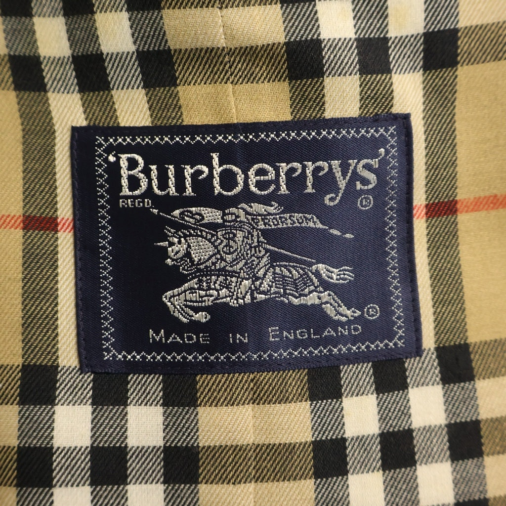 BURBERRYS(バーバリーズ) 80s VINTAGE 裏地ノヴァチェック トレンチコート 84年製 コットン ベージュ