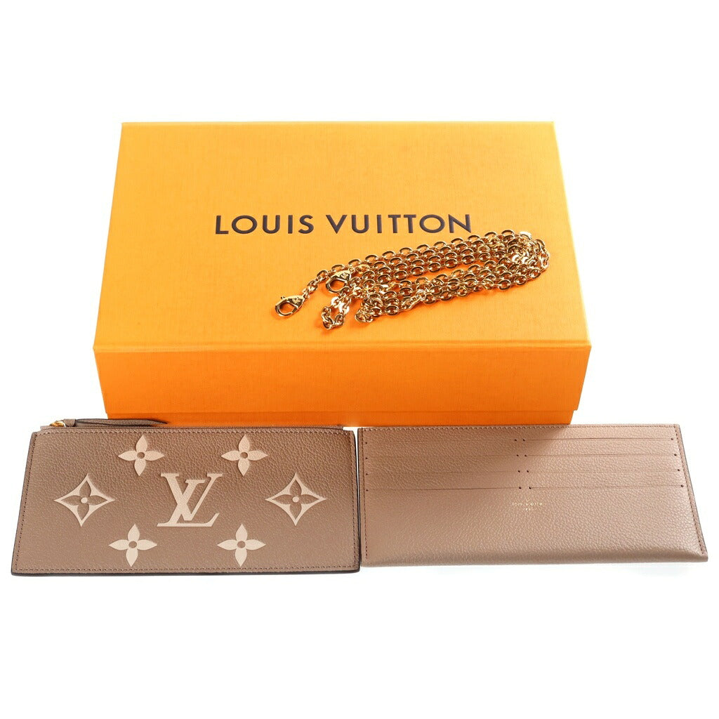 LOUIS VUITTON(ルイヴィトン) モノグラムアンプラント ポシェットフェリシー ショルダーバッグ ベージュ RFID M82610
