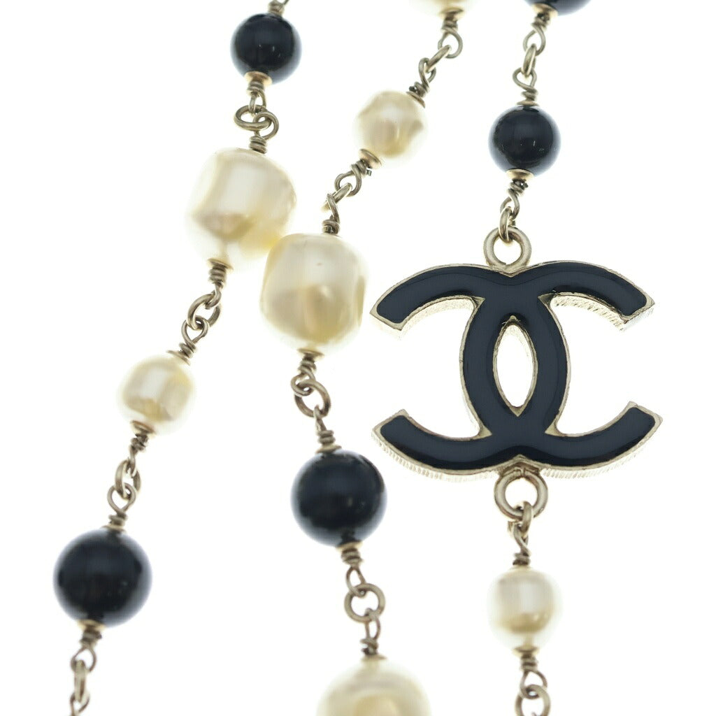 CHANEL(シャネル) ココマーク フェイクパール ネックレス ゴールド B13B GP