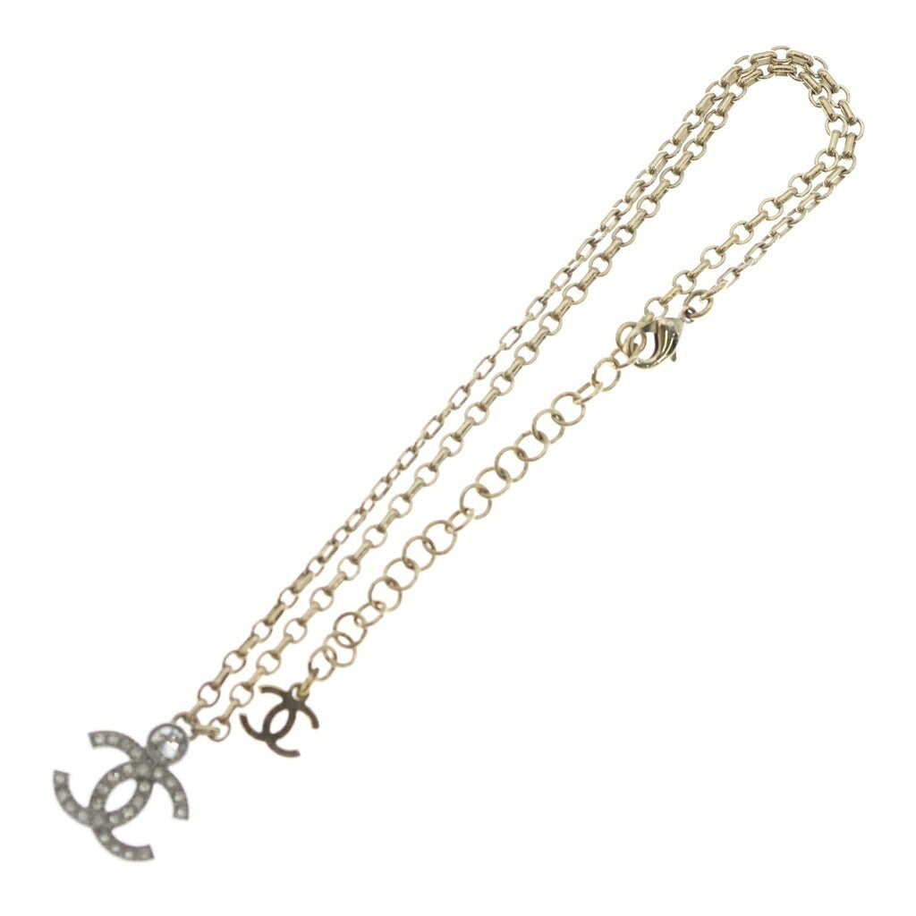 CHANEL(シャネル) ココマーク ラインストーン ネックレス ゴールド GP I25V