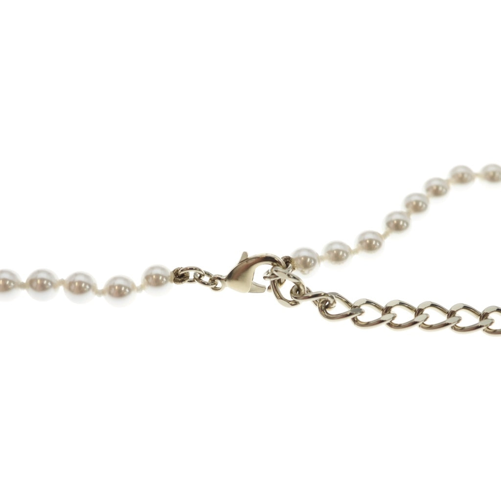 CHANEL(シャネル) ココマーク ラインストーン フェイクパール コスチューム ネックレス チョーカー GP A24V