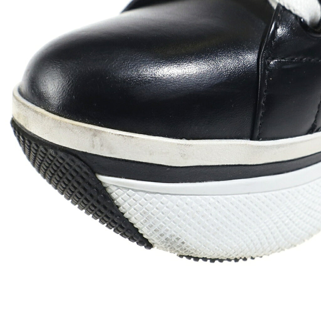 PRADA(プラダ) ローカット スニーカー ボリュームソール 厚底 レザー ブラック/ホワイト 1E5571