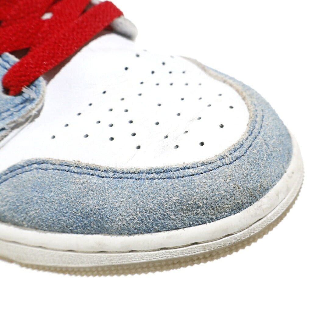 NIKE(ナイキ) AIR JORDAN MID SE ナイキ エア ジョーダン 1 ミッド シーズナルエディション ハイカット スニーカー ライトブルー/ホワイト DN3706-401