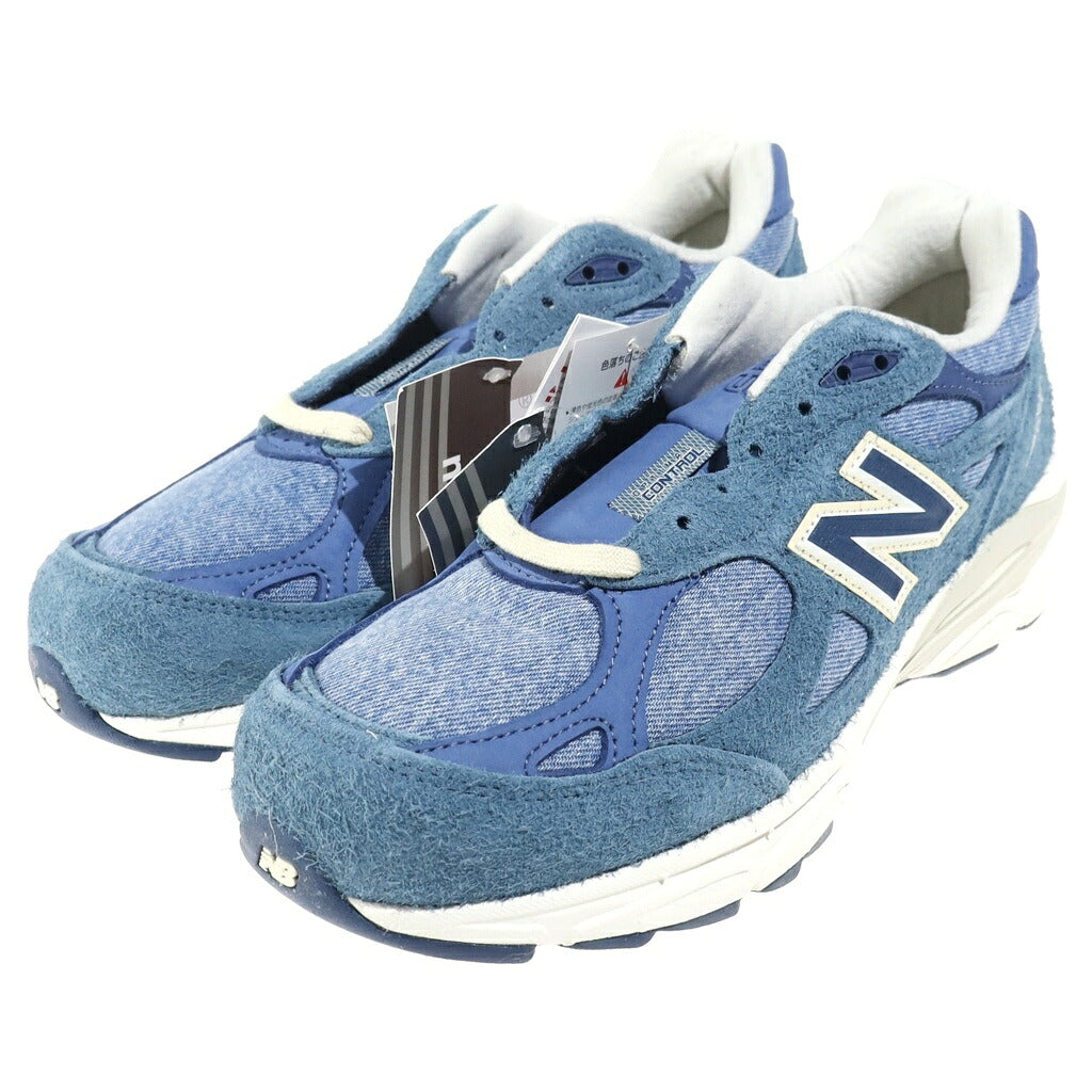 New Balance(ニューバランス) ×Levi's 990V3 ローカットスニーカー シューズ デニム US8.5/26.5cm ブルー M990LI3