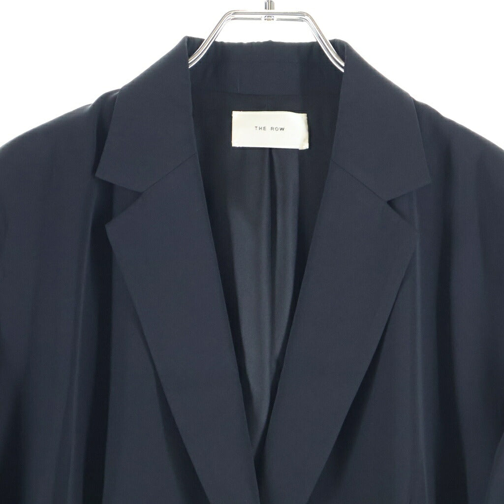 THE ROW(ザロウ) OBINE JACKET オビネ ジャケット シングルテーラードジャケット ブラック ビスコース×ウール 5225-W1973