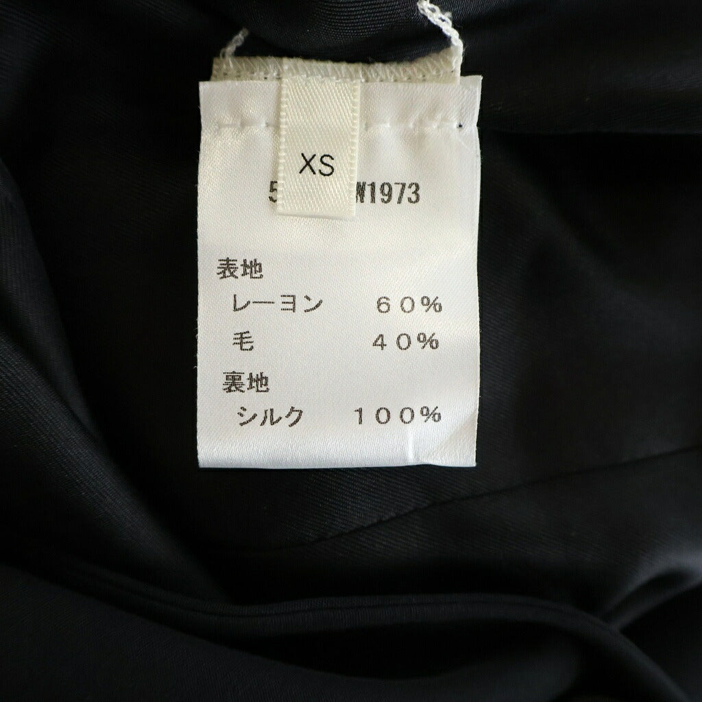 THE ROW(ザロウ) OBINE JACKET オビネ ジャケット シングルテーラードジャケット ブラック ビスコース×ウール 5225-W1973