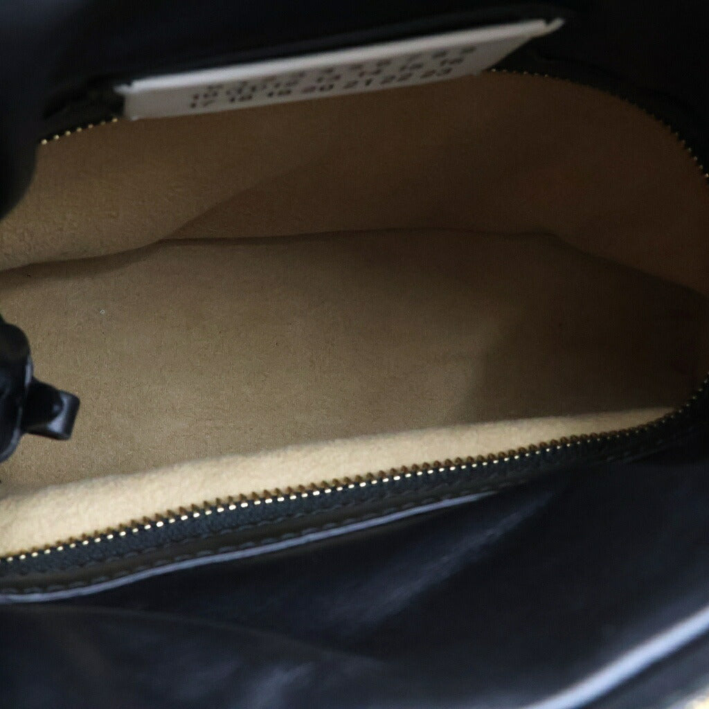 Maison Margiela(メゾンマルジェラ) 5AC 2WAYハンドバッグ ショルダーバッグ ブラック レザー S56WG0082 ゴールド金具
