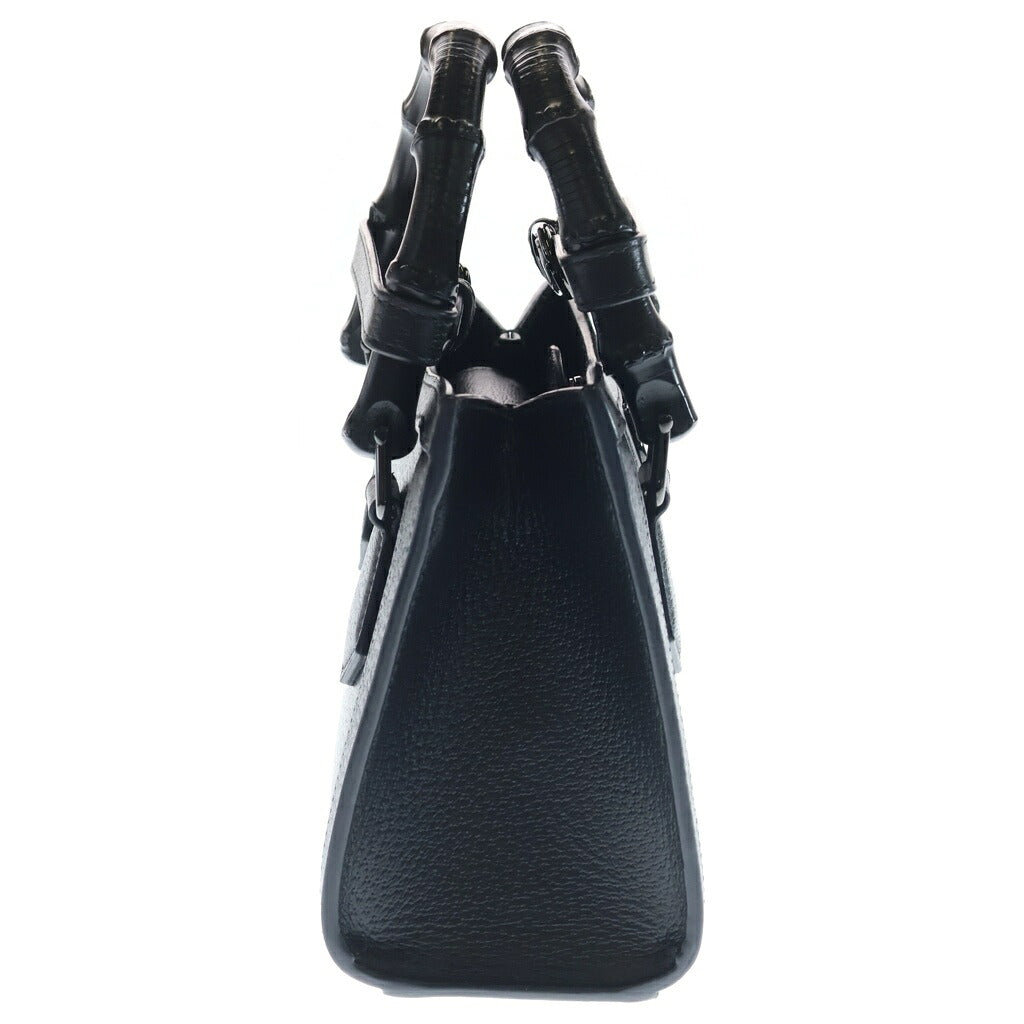 GUCCI(グッチ) ダイアナ スモール 2WAYハンドバッグ ショルダーバッグ ブラック レザー 702721 ブラック金具