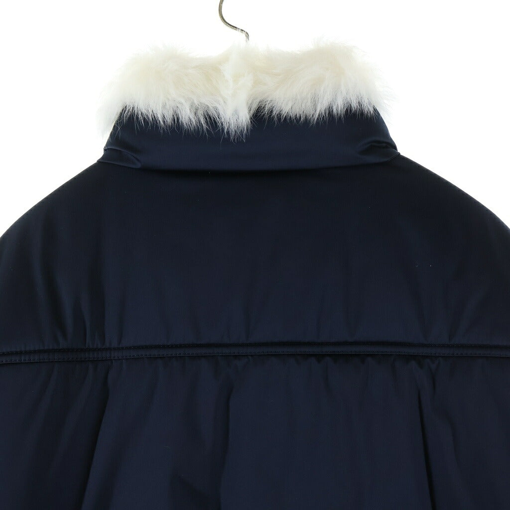 CHANEL(シャネル) 23FW ココネージュ パカ パディング ダウンジャケット アウター ファー ポリエステル ネイビー P74335 レディース