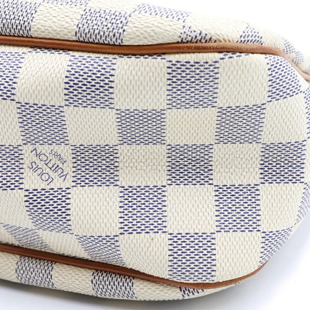 LOUIS VUITTON(ルイヴィトン) ダミエアズール シラクーサPM ショルダーバッグ アイボリー×ブラウン レザー×PVC N41113 ゴールド金具