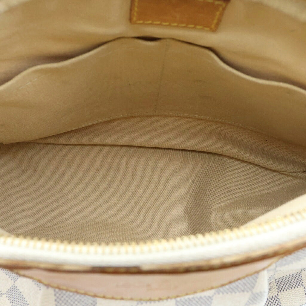 LOUIS VUITTON(ルイヴィトン) ダミエアズール シラクーサPM ショルダーバッグ アイボリー×ブラウン レザー×PVC N41113 ゴールド金具