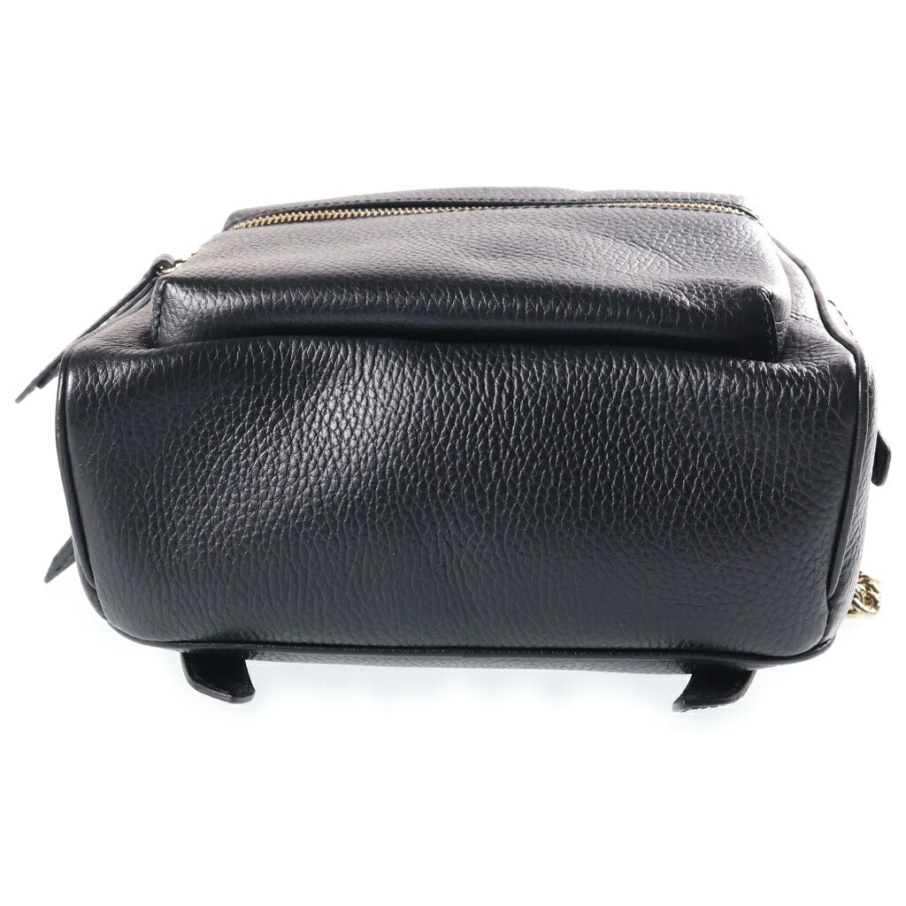 GUCCI(グッチ) ソーホー リュックサック バックパック ブラック レザー 536192 ゴールド金具