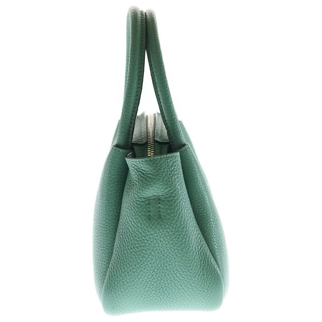PRADA(プラダ) フルー ヴィッテロダイノ 2WAYハンドバッグ ショルダーバッグ ライトグリーン レザー 1BA362 シルバー金具 レディース