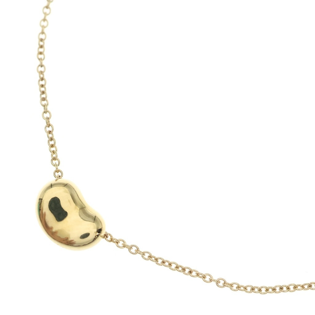 TIFFANY & Co.(ティファニー) ビーン ネックレス ペンダント K18イエローゴールド 3.7g