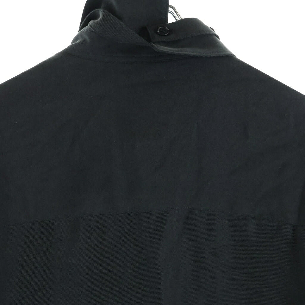 B Yohji Yamamoto(ビー ヨウジヤマモト) シャツ 長袖 レース リボン シルク ブラック
