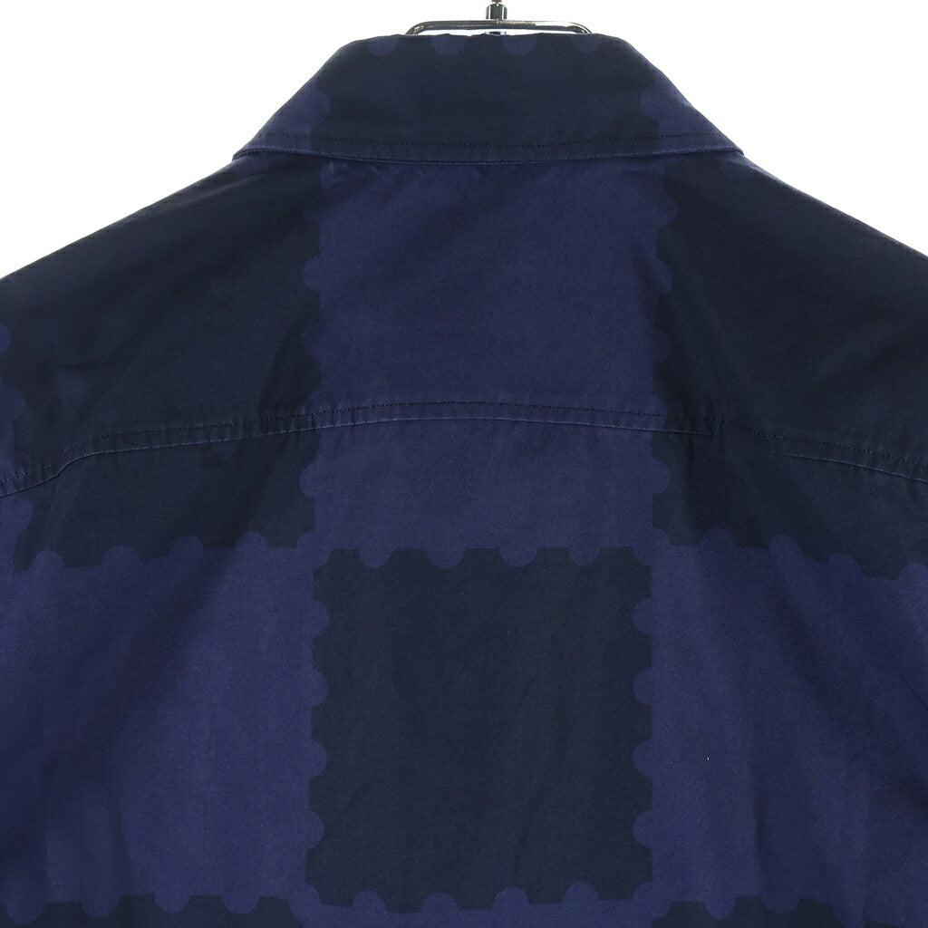 LOUIS VUITTON(ルイヴィトン) ×NIGO 22SS 半袖シャツ ジャイアントダミエ コットン ネイビー RM221M