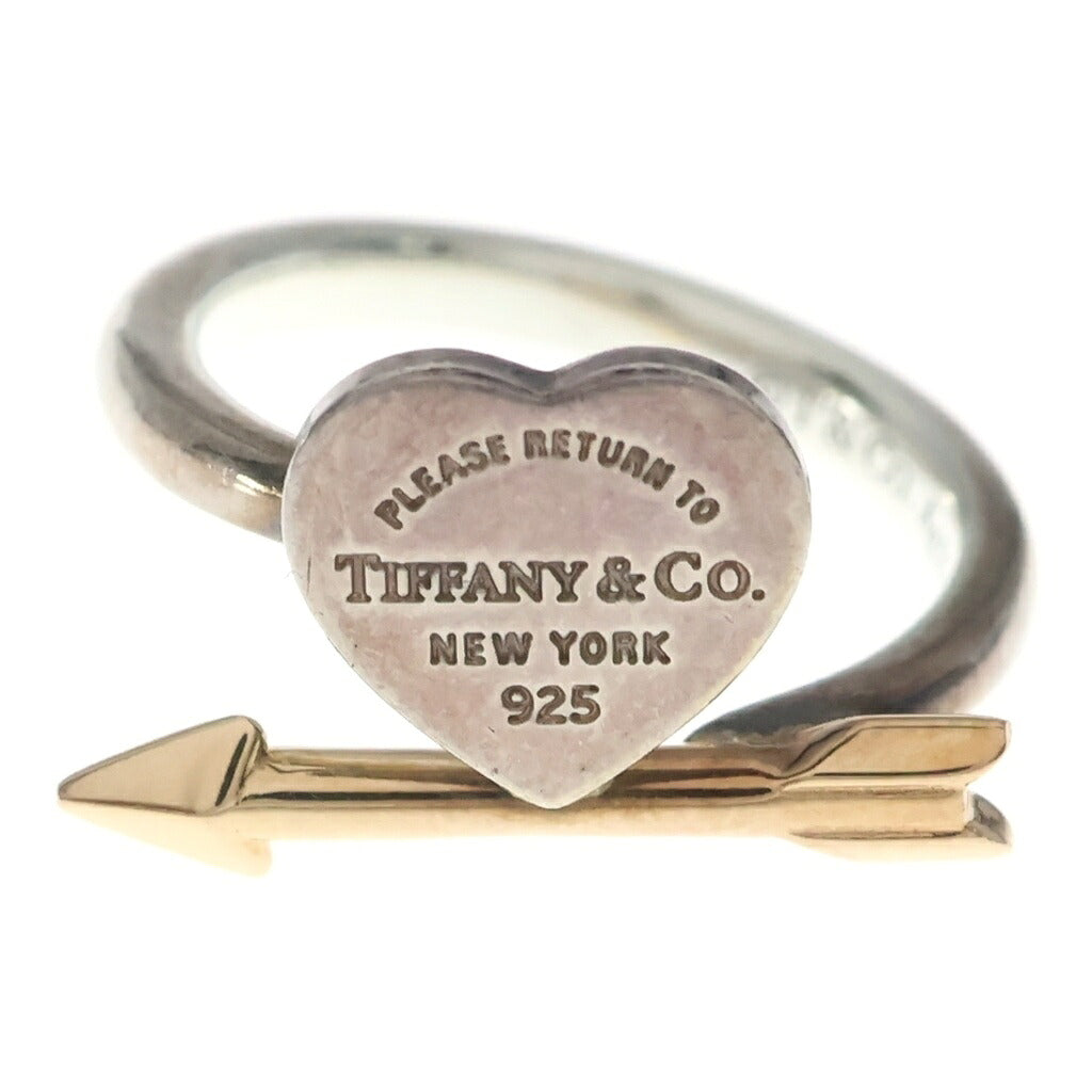TIFFANY & Co.(ティファニー) リターン トゥ ラブストラック ハート タグ リング シルバー×ピンクゴールド Ag925 ×Au750PG
