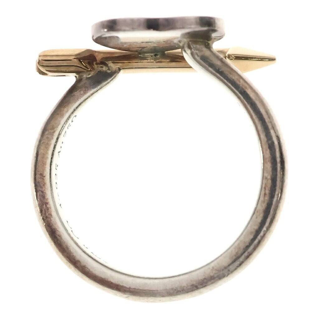 TIFFANY & Co.(ティファニー) リターン トゥ ラブストラック ハート タグ リング シルバー×ピンクゴールド Ag925 ×Au750PG