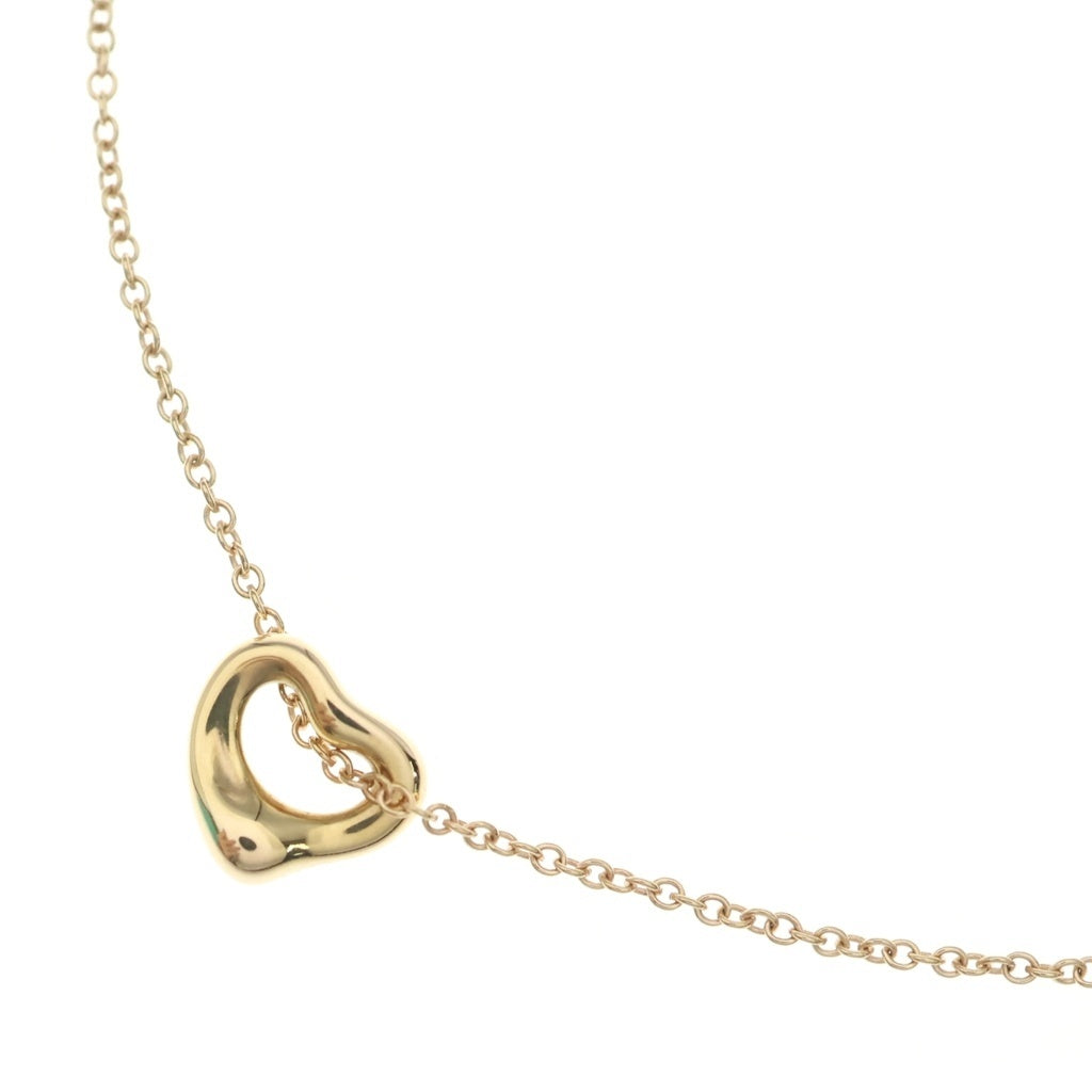 TIFFANY & Co.(ティファニー) ティファニー オープンハート ミニ ネックレス ペンダント チェーン ピンクゴールド Au750PG