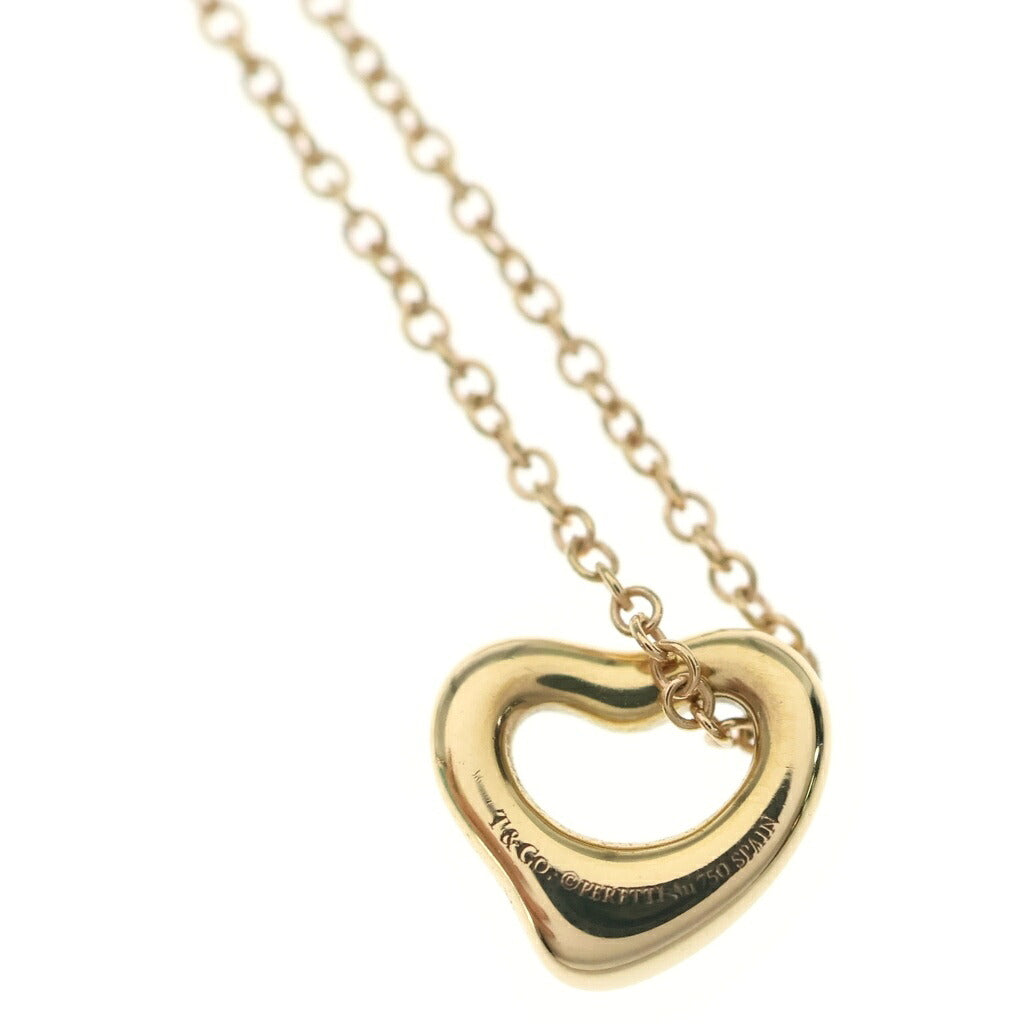 TIFFANY & Co.(ティファニー) ティファニー オープンハート ミニ ネックレス ペンダント チェーン ピンクゴールド Au750PG