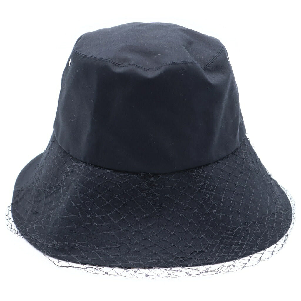 Christian Dior(クリスチャンディオール) TEDDY-D ボブ バケットハット 帽子 オブリーク チュール付き ブラック 95TDD924G130