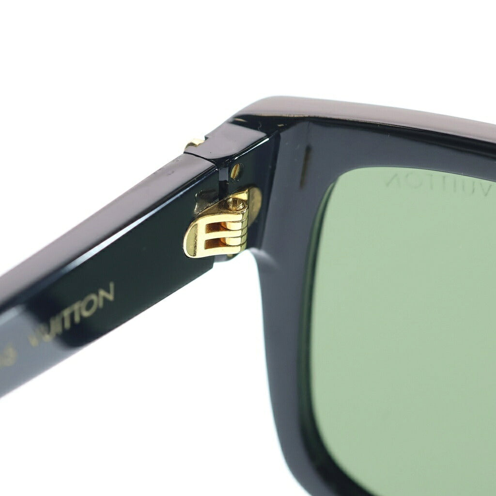 LOUIS VUITTON(ルイヴィトン) LVグライド サングラス スクエア アイウェア ブラックフレーム グリーンレンズ Z1692E
