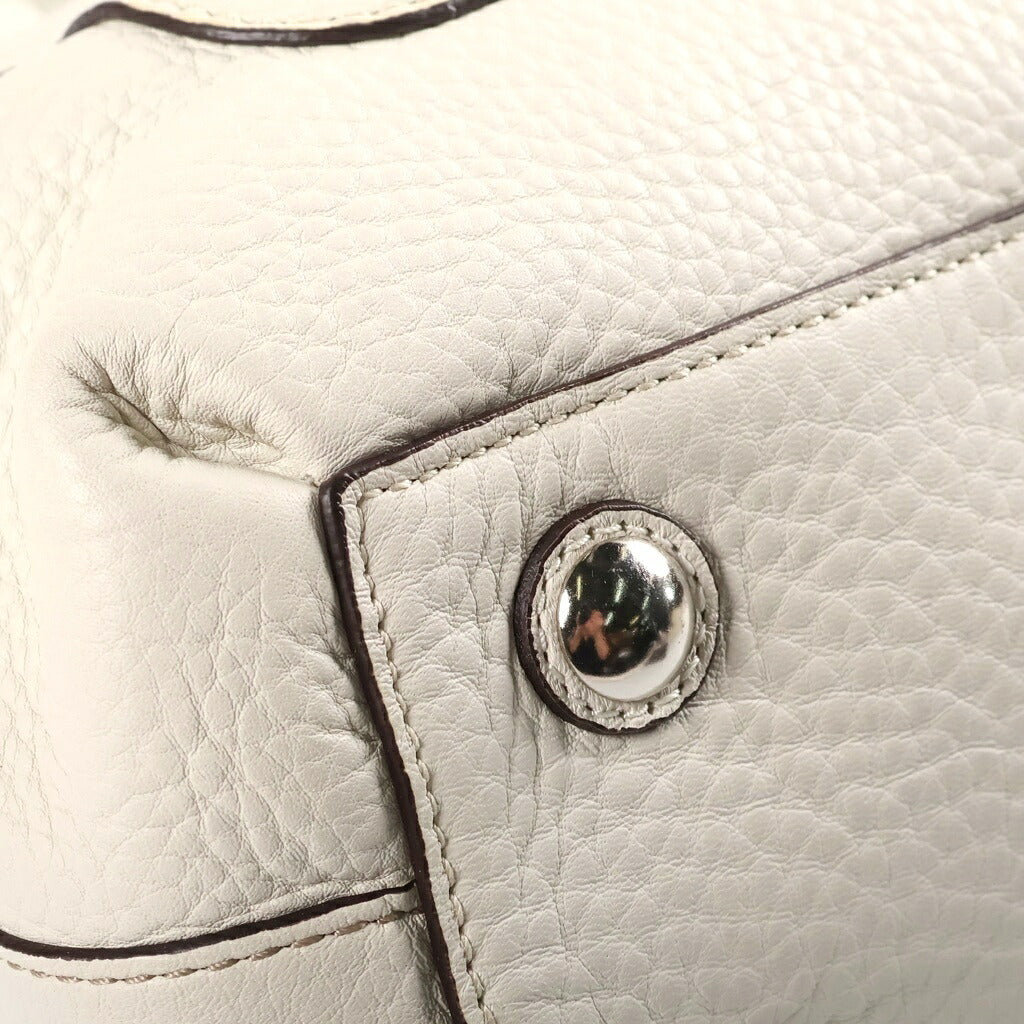 COACH(コーチ) ペネロピ ハンドバッグ ワンショルダーバッグ ホワイト レザー 13164 シルバー金具